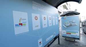 opap outdoor advertising bus stop ad