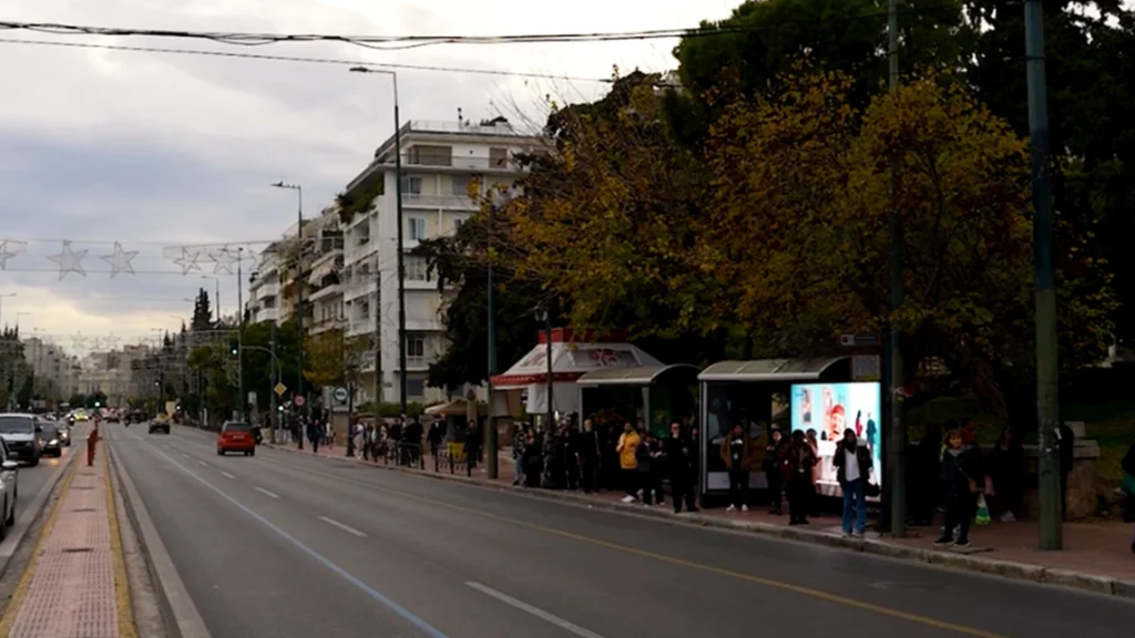 politis outdoor advertising bus stop ad