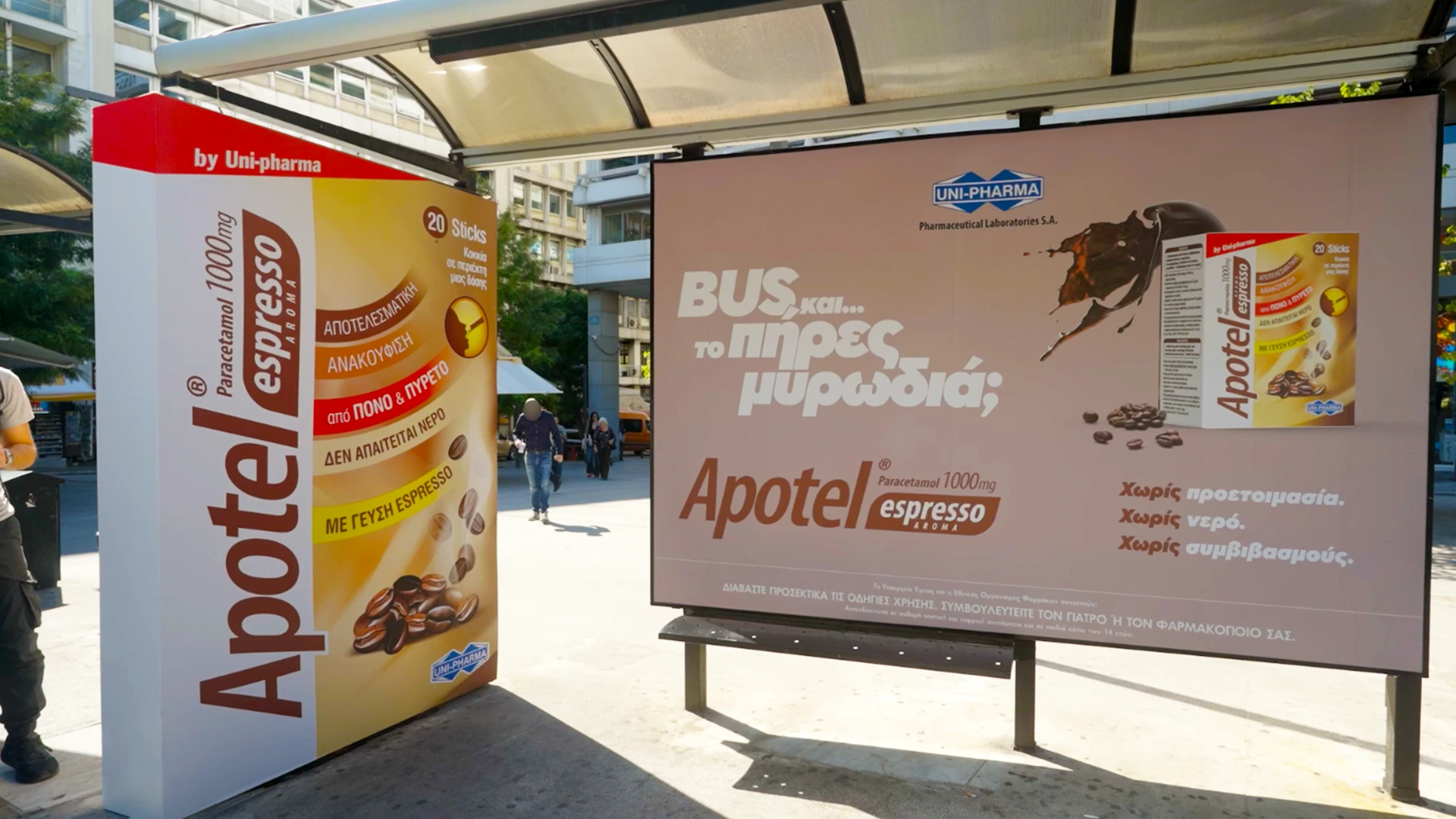apotel outdoor advertising bus stop ad
