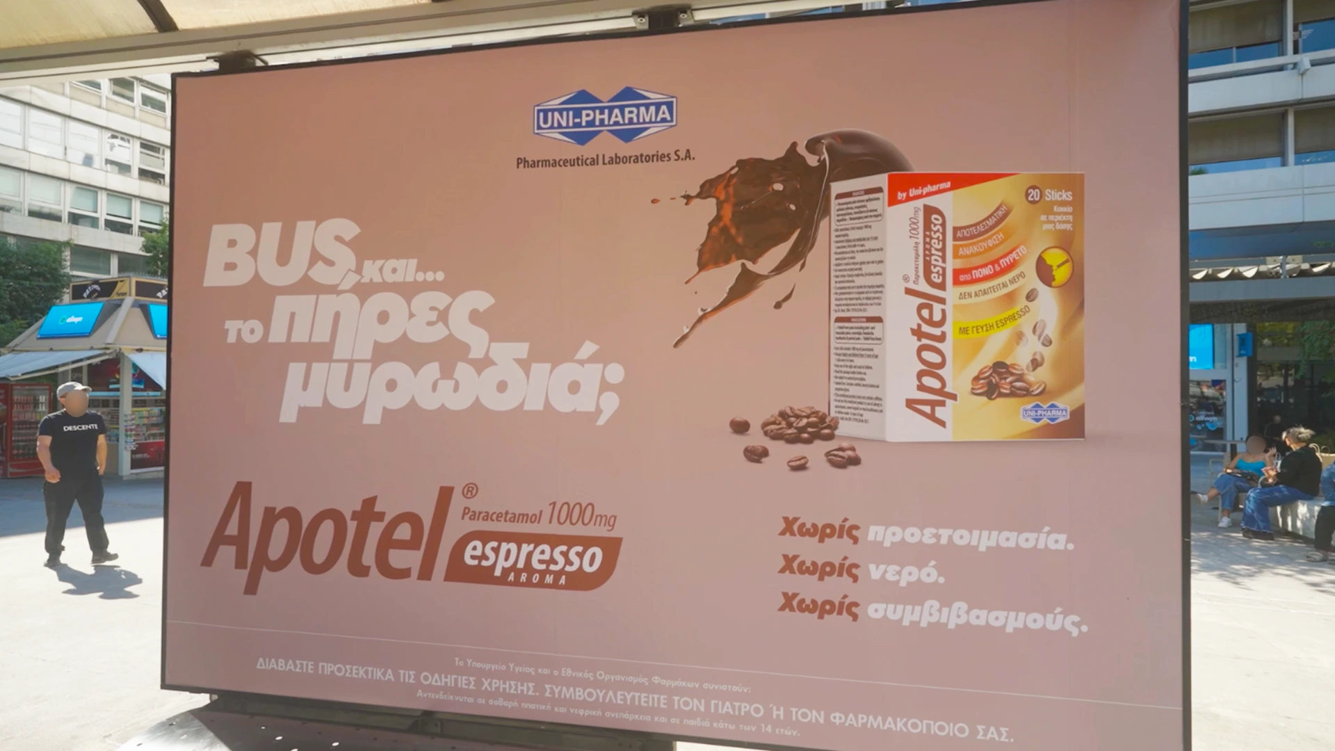 apotel outdoor advertising bus stop ad