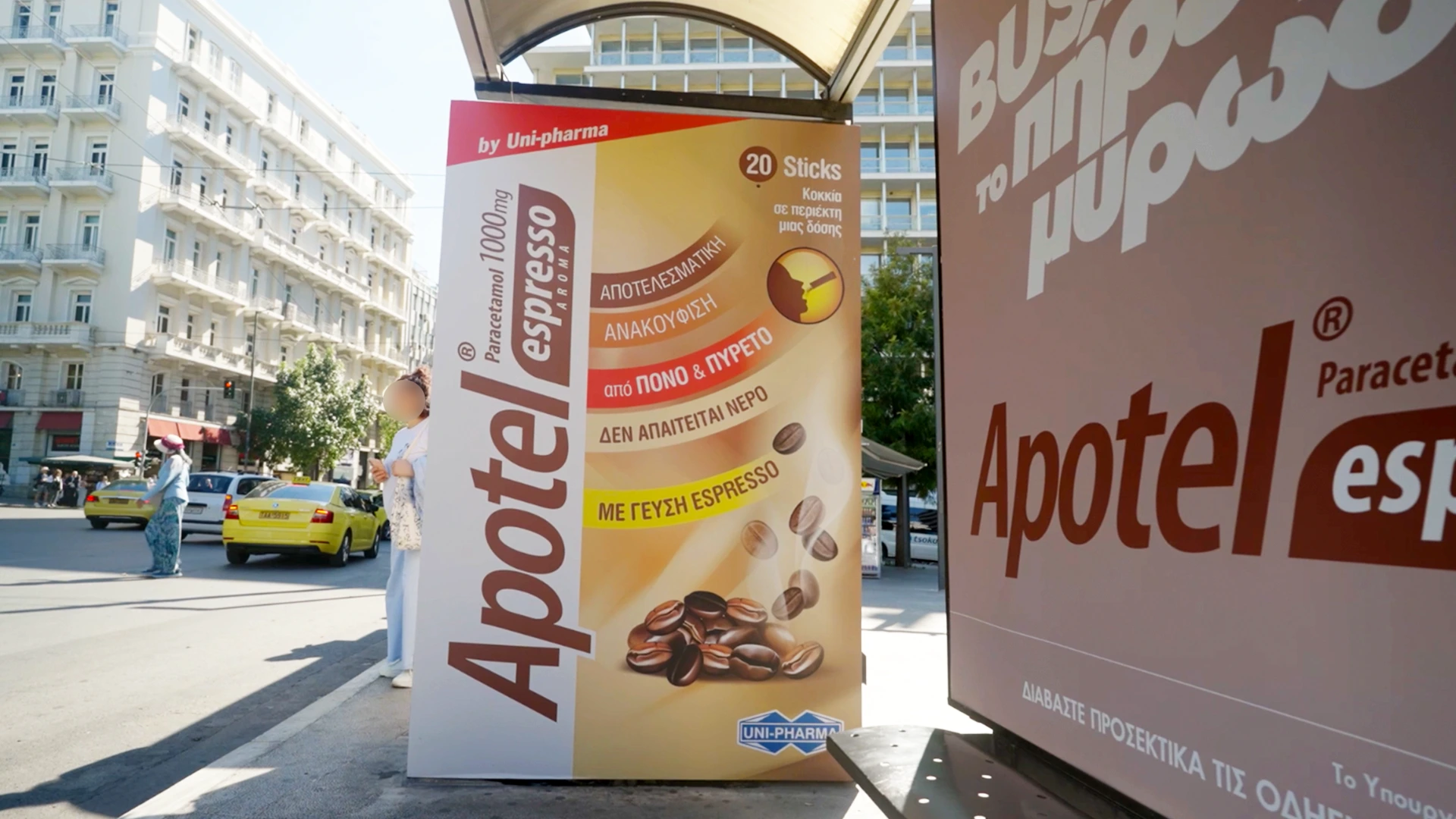 apotel outdoor advertising bus stop ad