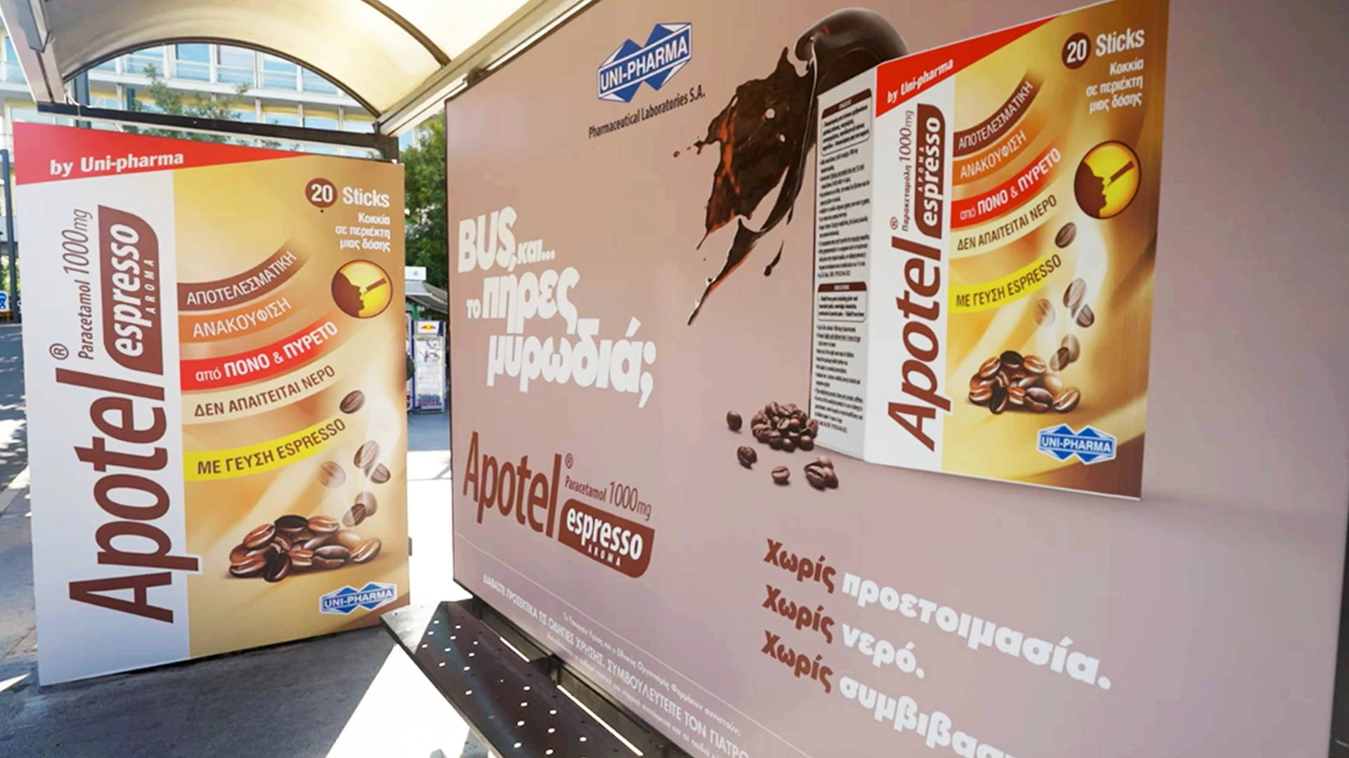 apotel outdoor advertising bus stop ad